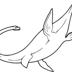Plesiosaurus coloring pages printable for free download
