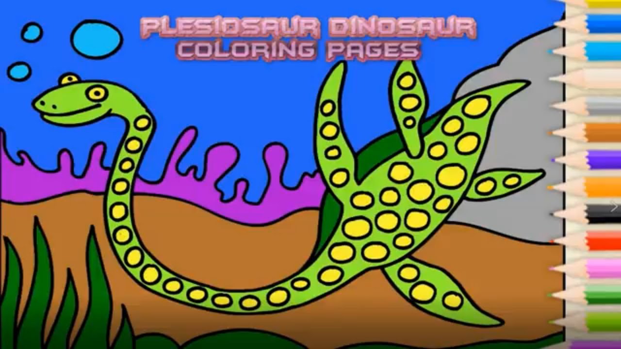 Plesiosaur dinosaur coloring pages swiing dinosaurs swiing arine reptiles