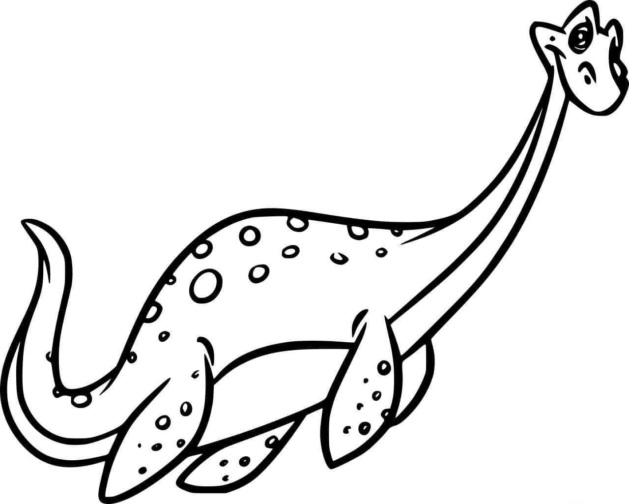 Plesiosaurus coloring pages printable for free download