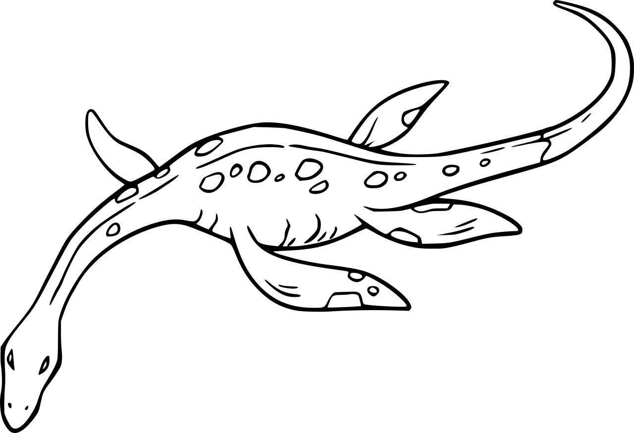 Plesiosaurus coloring pages printable for free download