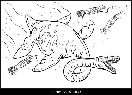 Aquatic prehistoric reptile
