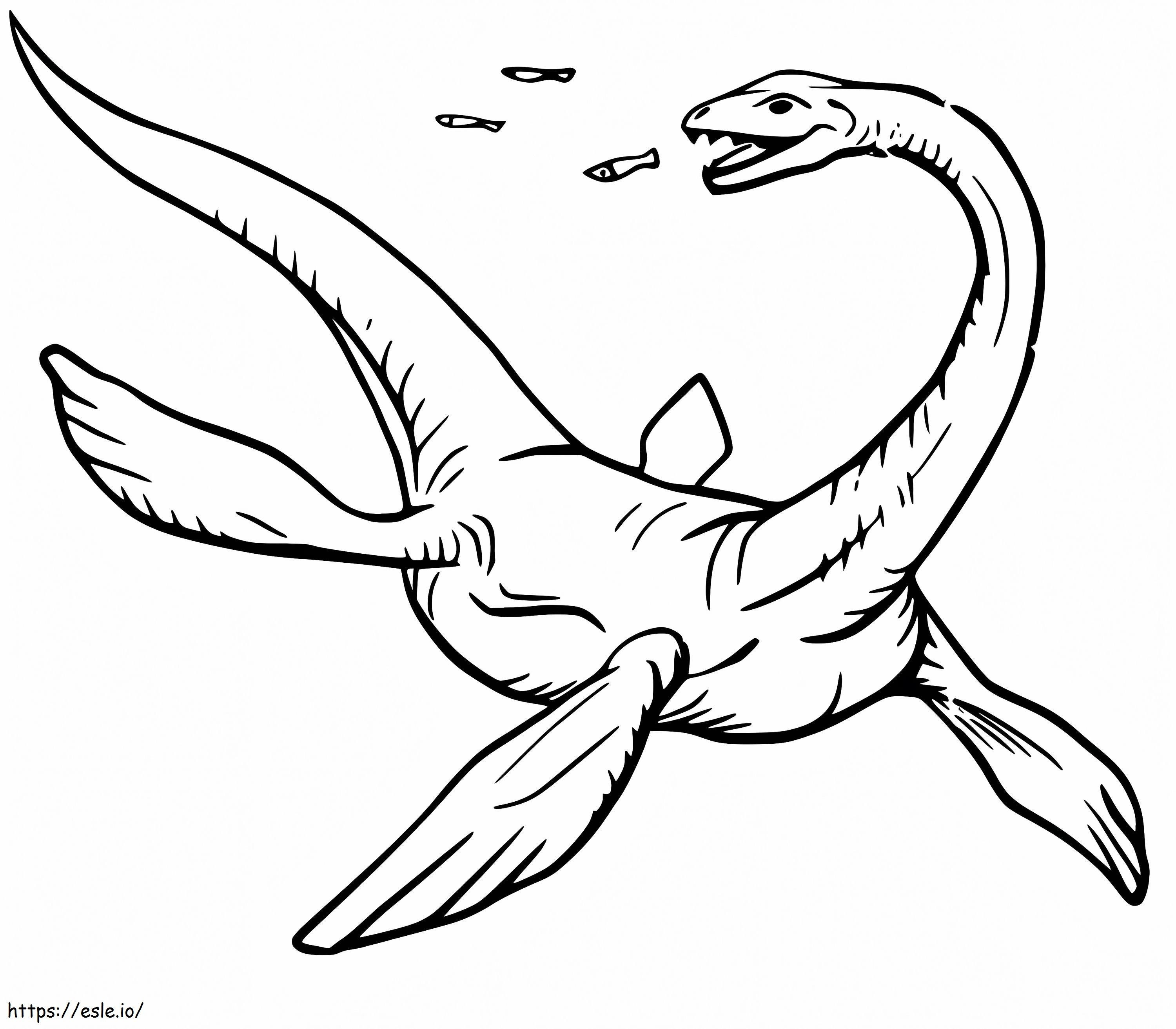 Plessaurus coloring page