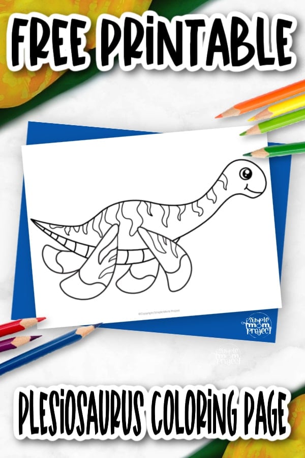 Free printable plesiosaurus template â simple mom project
