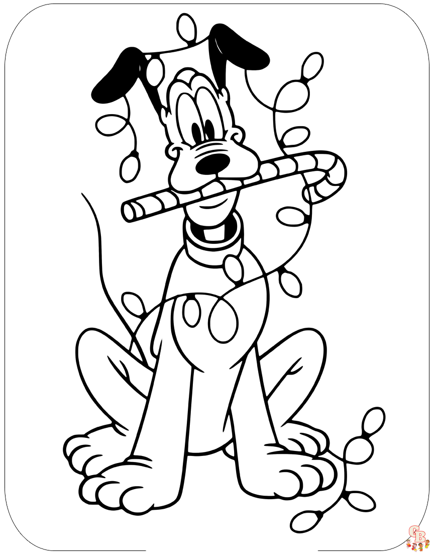 Disney christmas coloring pages free printable for kids