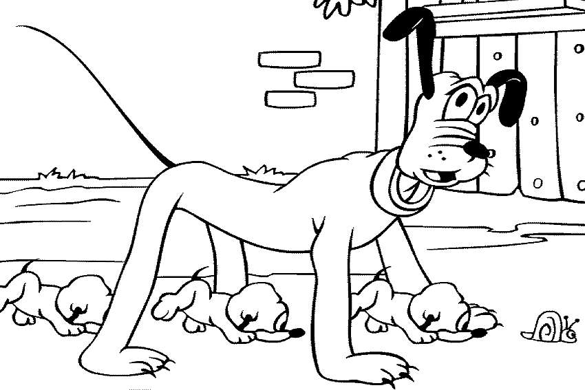 Pluto the faitfull dog of mickey mouse which is a loved dog