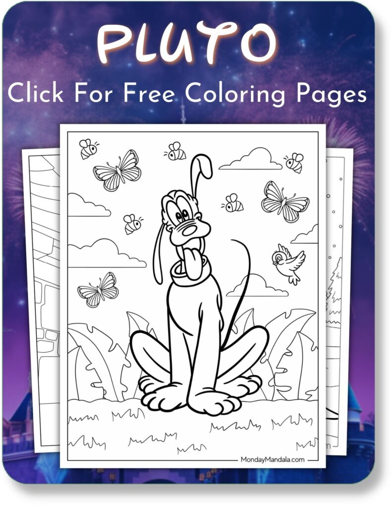 Disney coloring pages free pdf printables