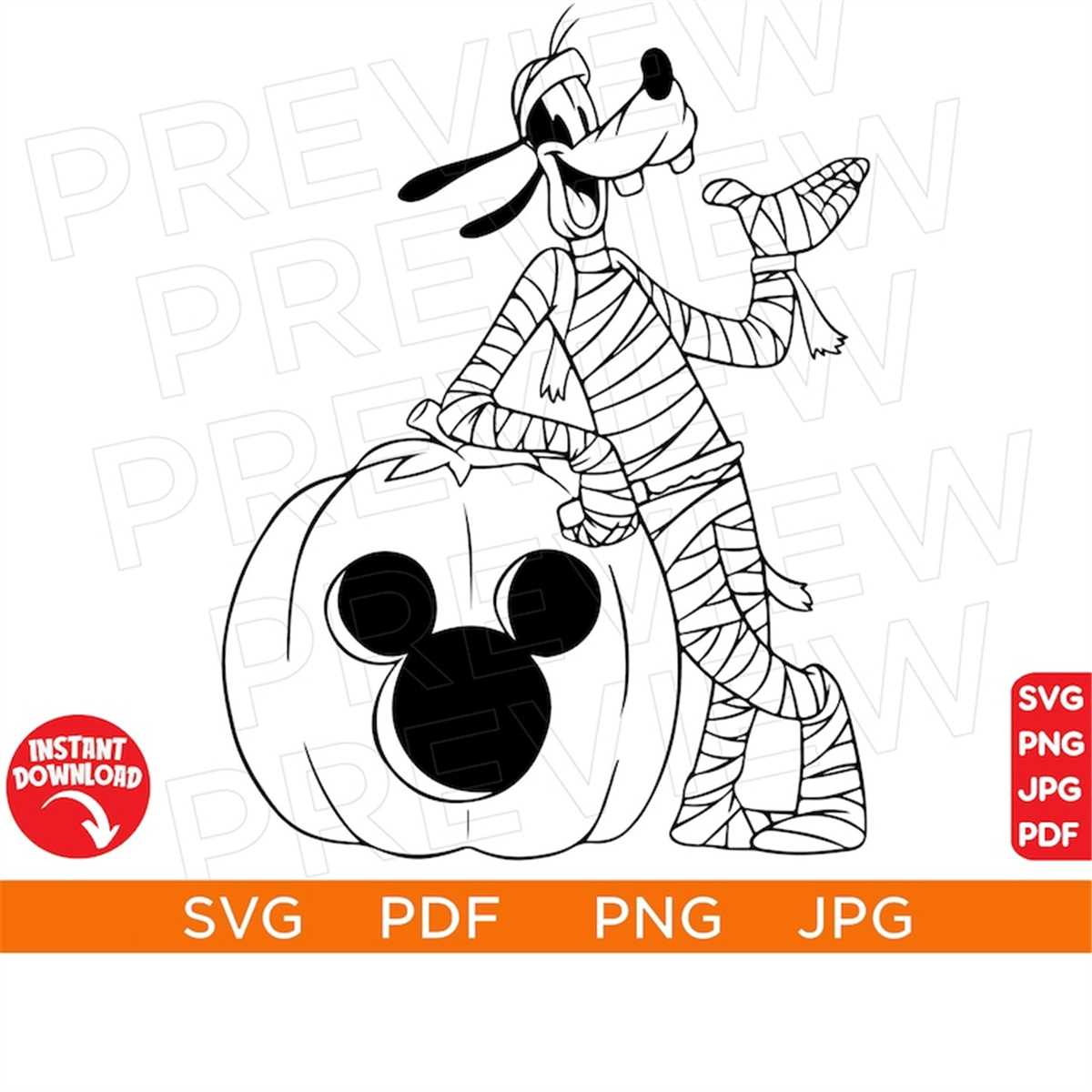 Goofy mummies halloween svg goofy ears svg mouse png disne