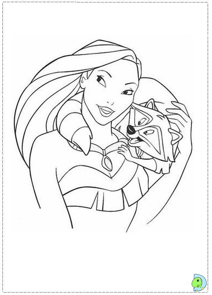 Pocahontas coloring page