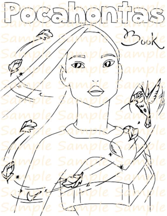 Pocahontas party favor printable pocahontas coloring book sheets pages pocahontas birthday party colors of the wind party theme ideas pdf