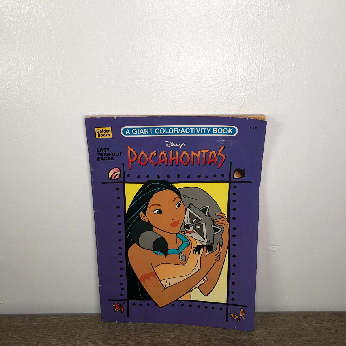 Disney pocahontas coloring book golden books vintage only one page damaged