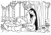 Pocahontas coloring pages free coloring pages