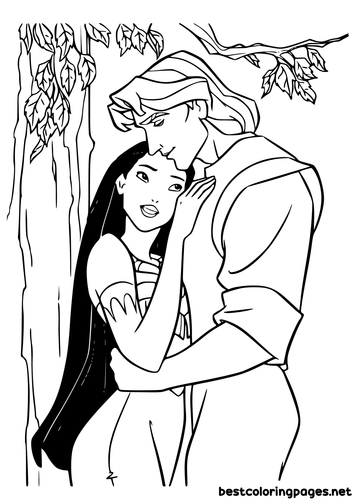 Pocahontas coloring pages