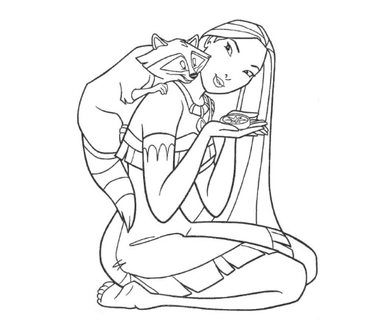 Pocahontas coloring pages
