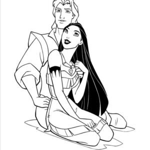 Pocahontas coloring pages printable for free download