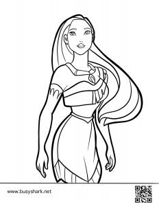 Pocahontas coloring page