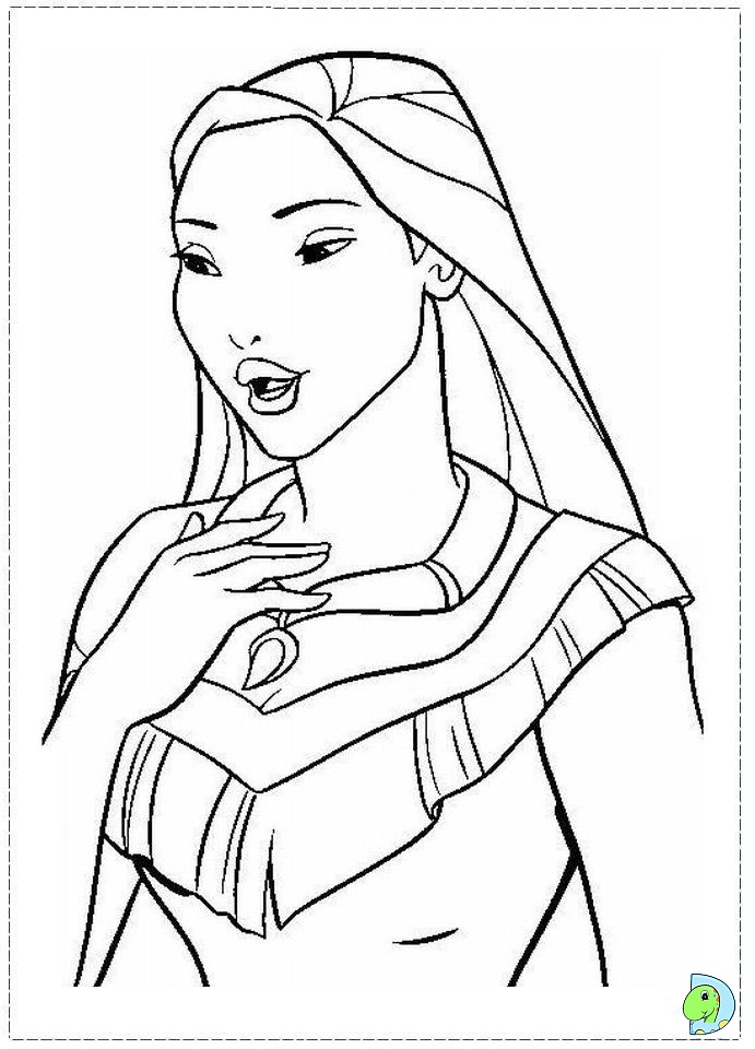 Pocahontas coloring page