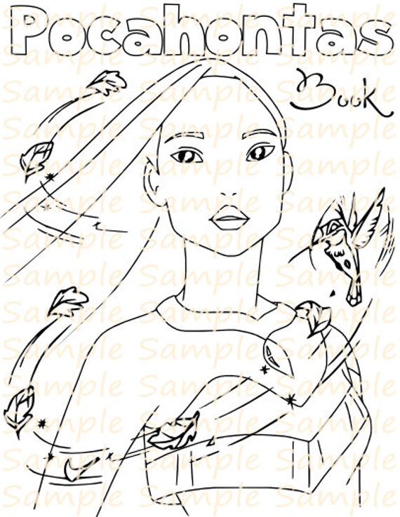 Pocahontas party favor printable pocahontas coloring book sheets pages pocahontas birthday party colors of the wind party theme ideas pdf
