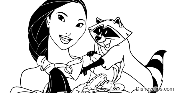 Free printable pocahontas coloring pages