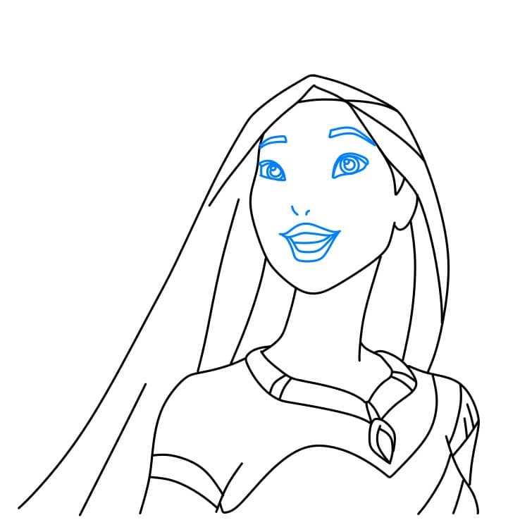 Pocahontas drawing tutorial