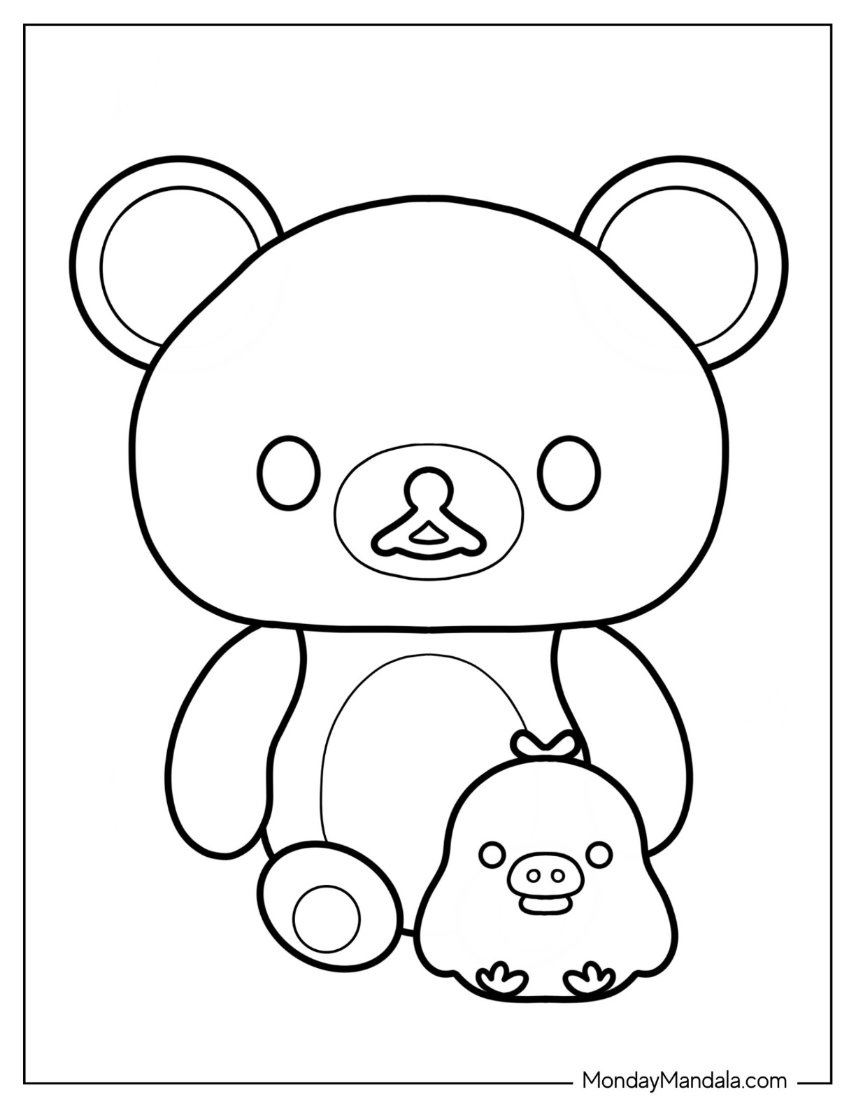 Sanrio coloring pages free pdf printables