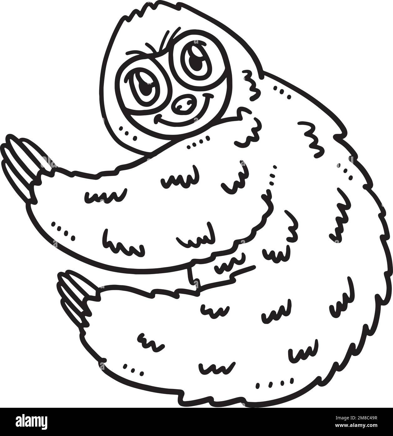 Baby sloth black and white stock photos images
