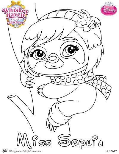Whisker haven tales coloring page of miss sophia super coloring pages coloring pages disney coloring pages