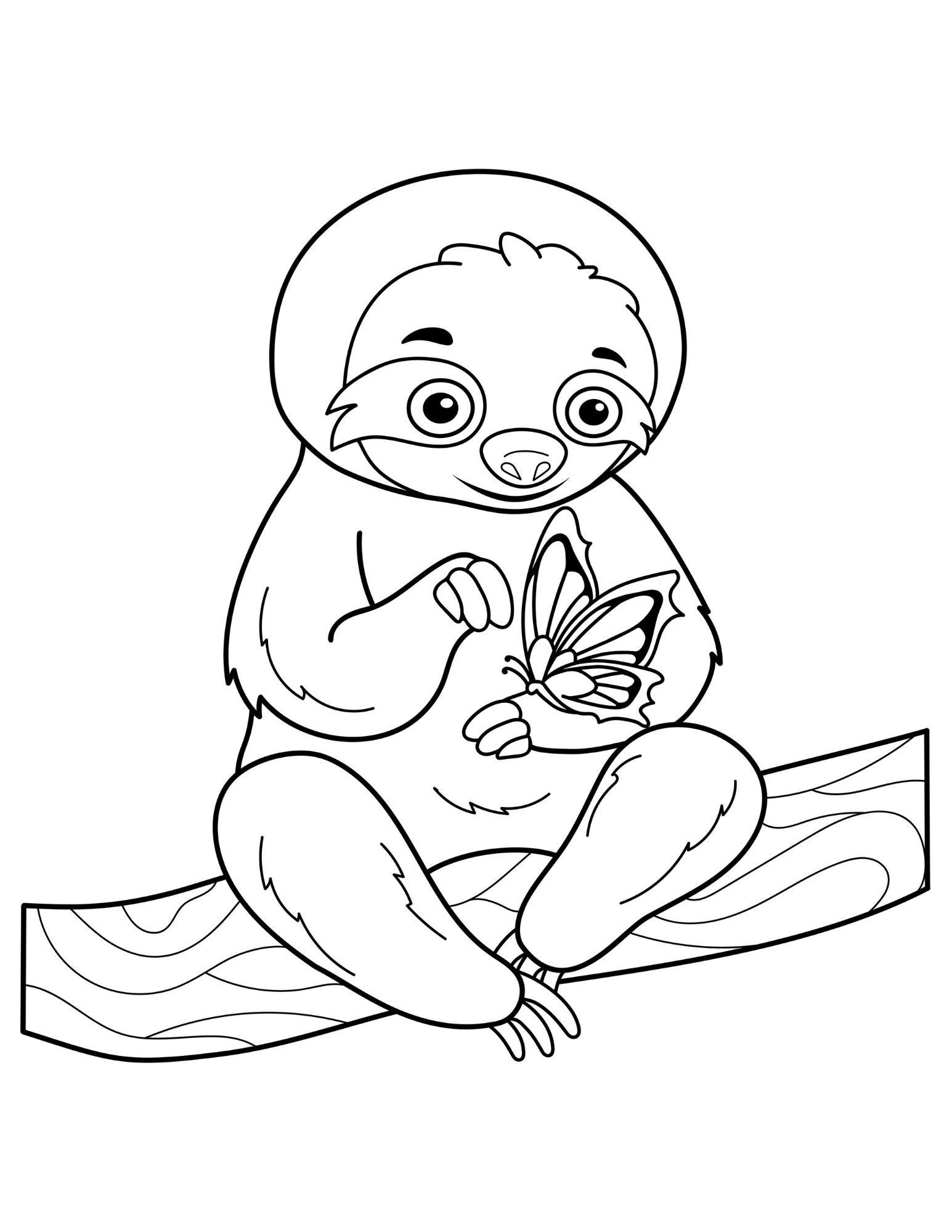 Sloth coloring book sloth coloring pages printable coloring book printable coloring pages printable pages sloth coloring book