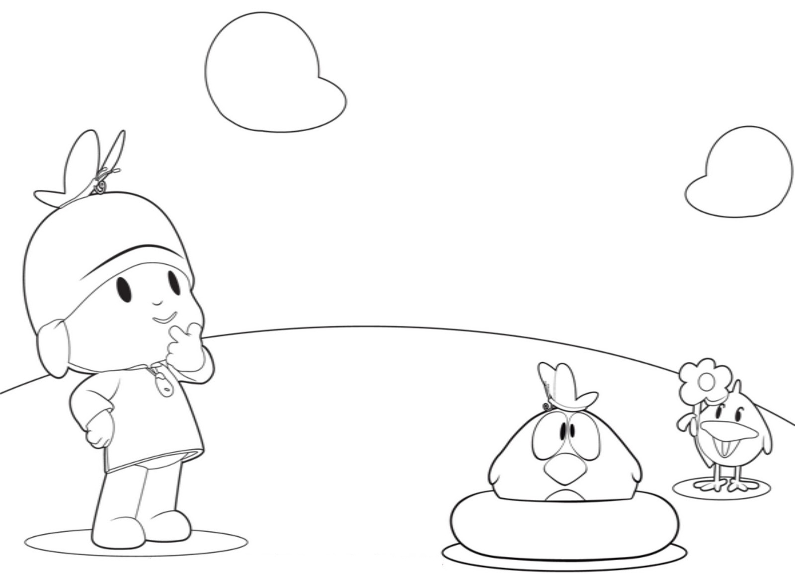 Free printable pocoyo coloring pages for kids