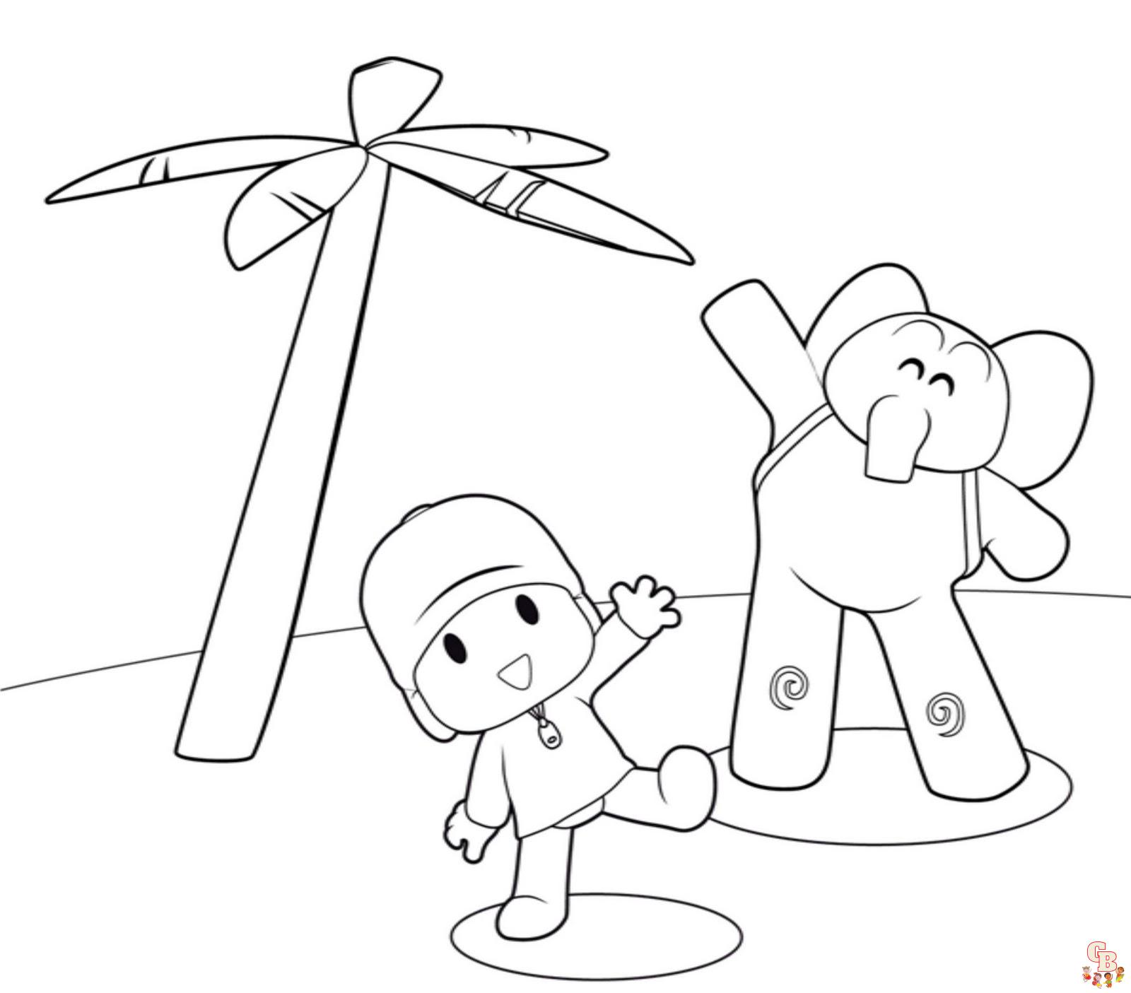 Get creative with pocoyo coloring pages
