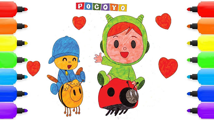 Pocoyo coloring pages