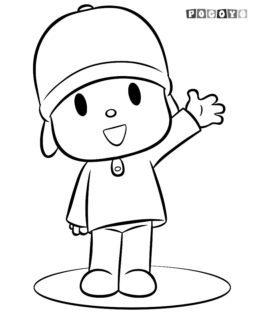 Pocoyo coloring pages printable for free download