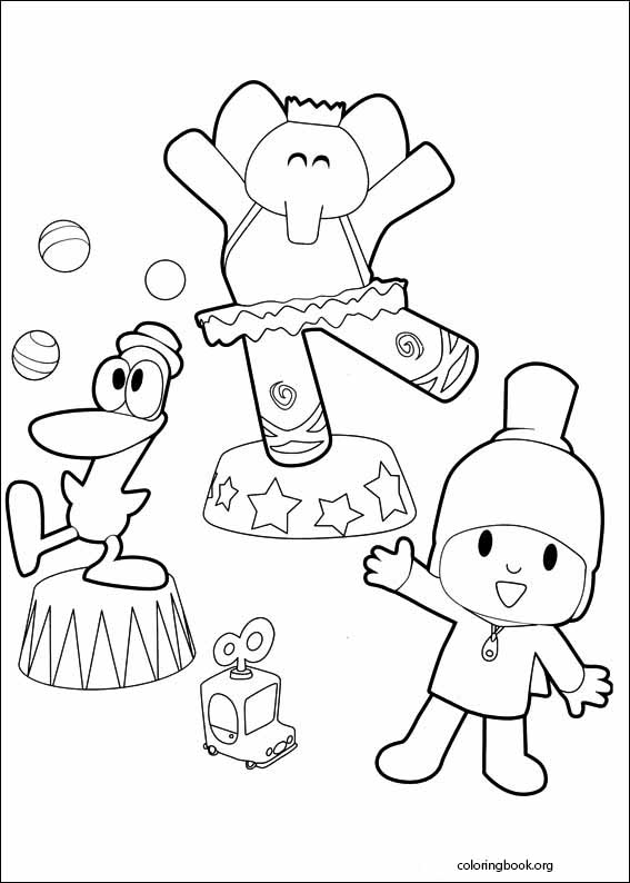 Pocoyo coloring page