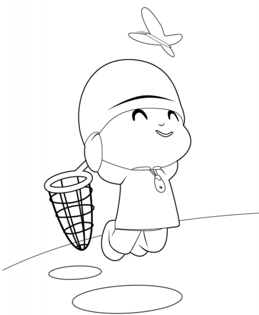 Free printable pocoyo coloring pages for kids