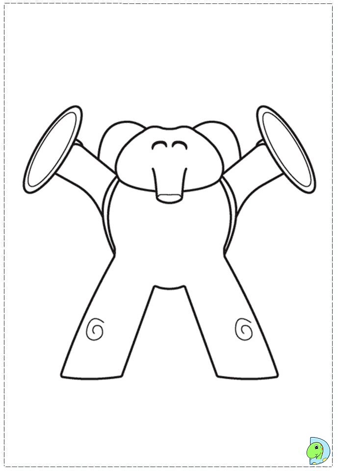 Pocoyo coloring page