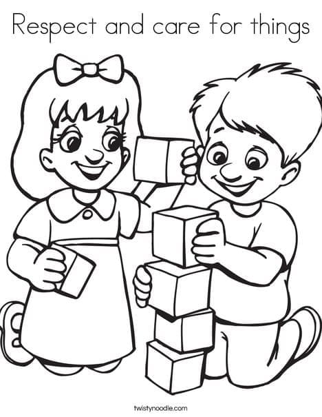 Respect coloring pages