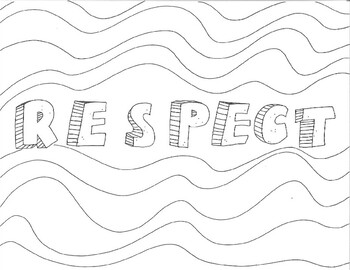 Respect coloring page tpt