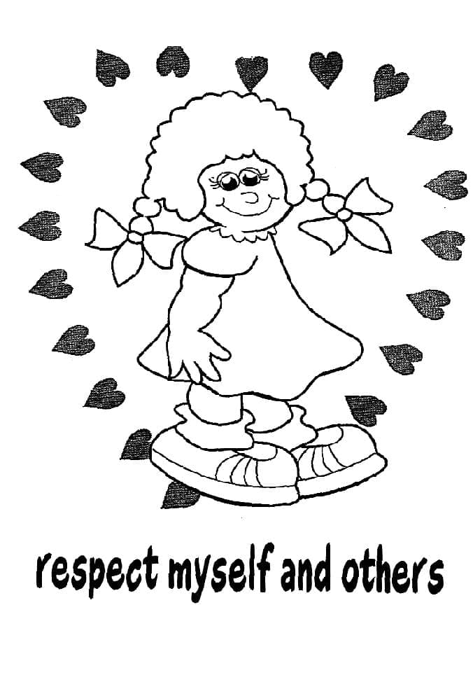 Respect coloring pages