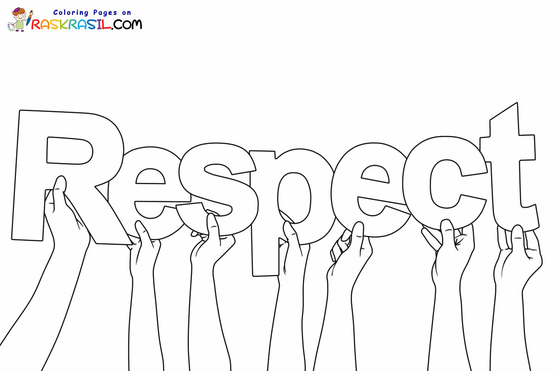 Respect coloring pages