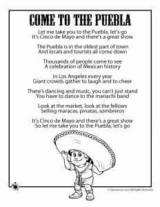 Cinco de mayo kids poems coloring pages woo jr kids activities childrens publishing