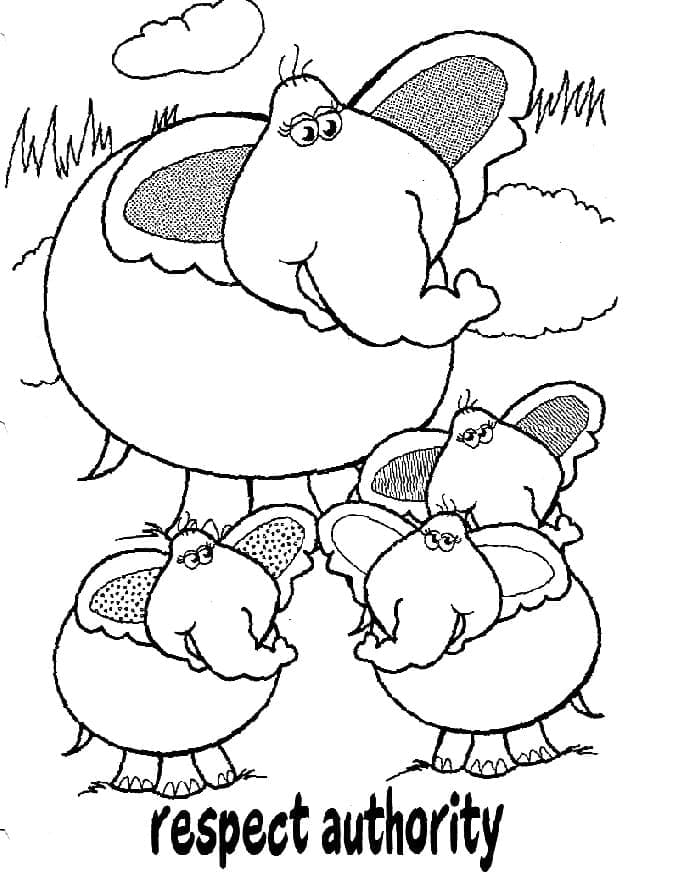 Respect coloring pages