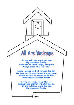All are wele poem inclusion diversity classroom family kindness wele poems poems classroom