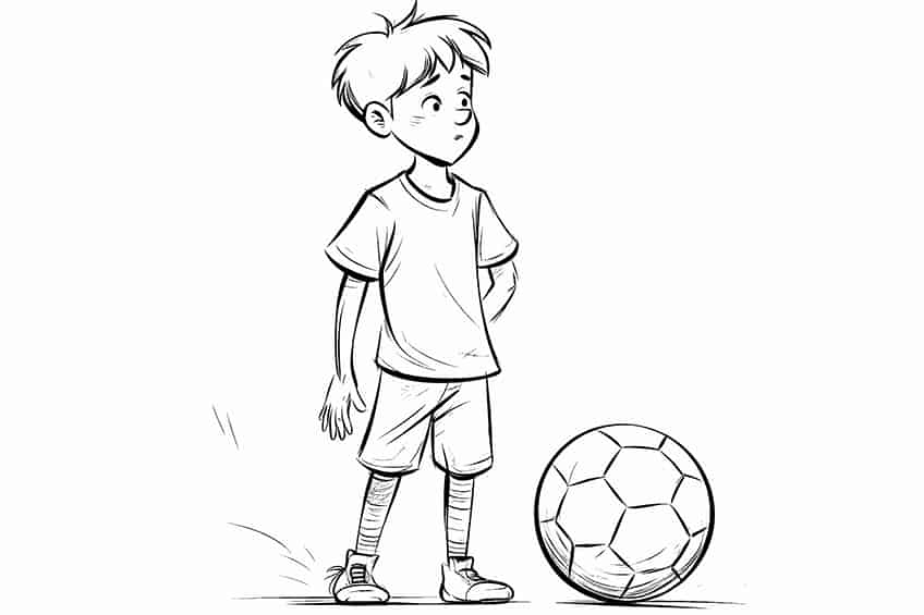 Soccer coloring pages