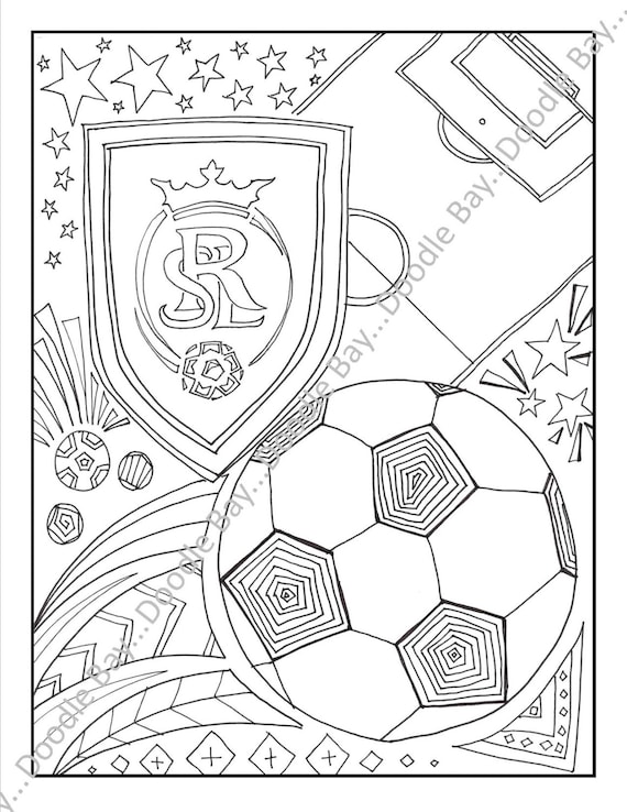 Real salt lake coloring page download now