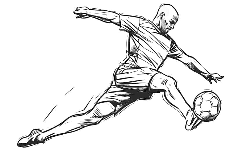 Soccer coloring pages