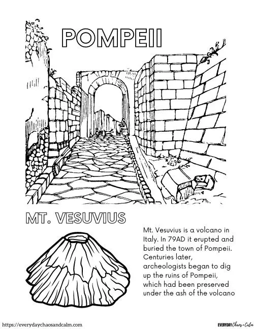 Educational italy coloring pages for kids