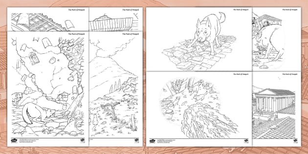 Ad pompeii the pack of pompeii louring pages