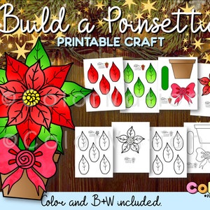 Poinsettia coloring