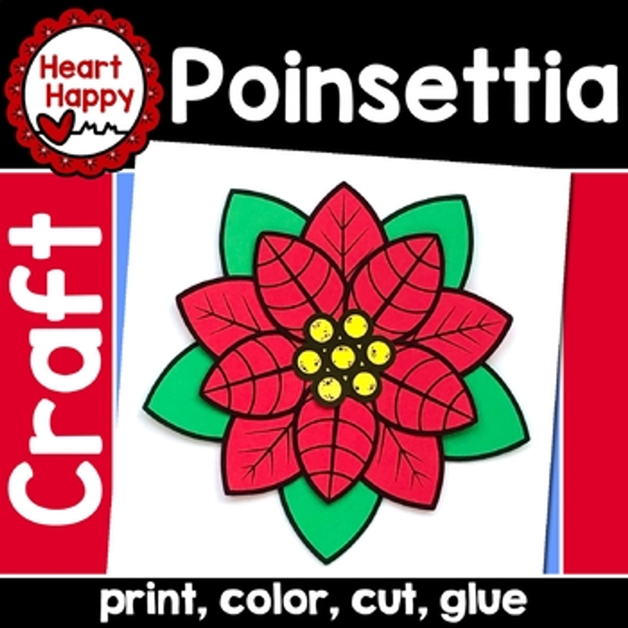 Poinsettia craft winter craft