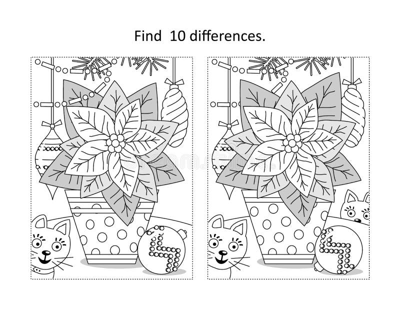 Poinsettia coloring stock illustrations â poinsettia coloring stock illustrations vectors clipart
