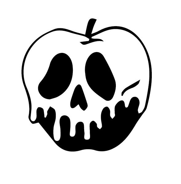 Poison apple decal car wall laptop phone vinyl sticker